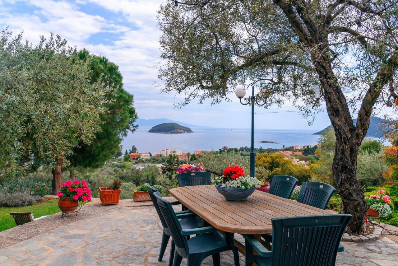 Villa Elia Kavala - Mediterranean Holiday Villa PalaiónTsiflíkion エクステリア 写真